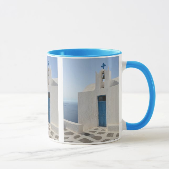 Mug de l'église pittoresque de Santorin (Droite)
