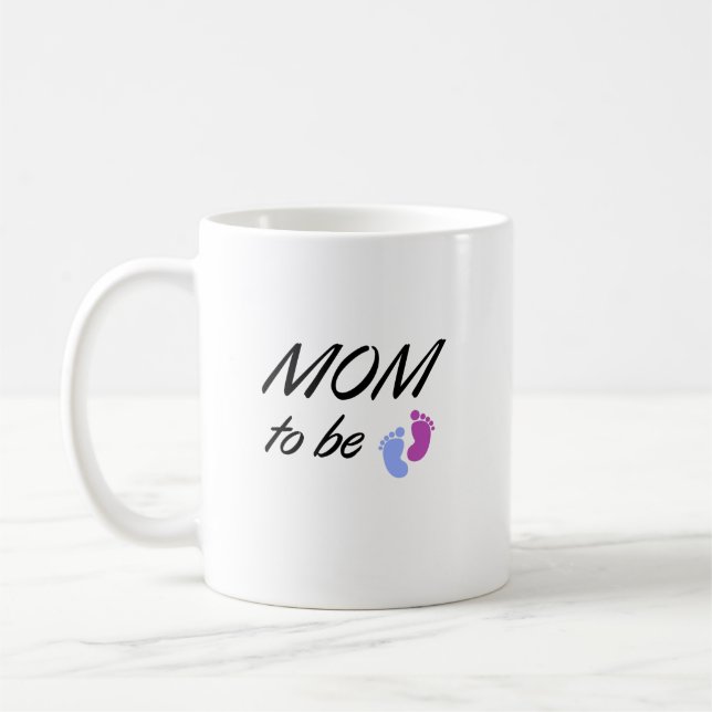 Mug de l'empreinte sur la maman au futur (Gauche)