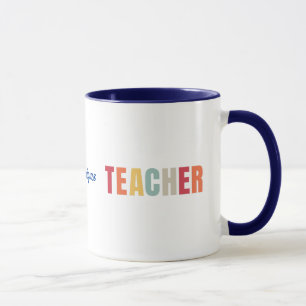 Mug de l'enseignant avec nom modifiable