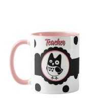 Mug de l'enseignant de chouette personnalisé
