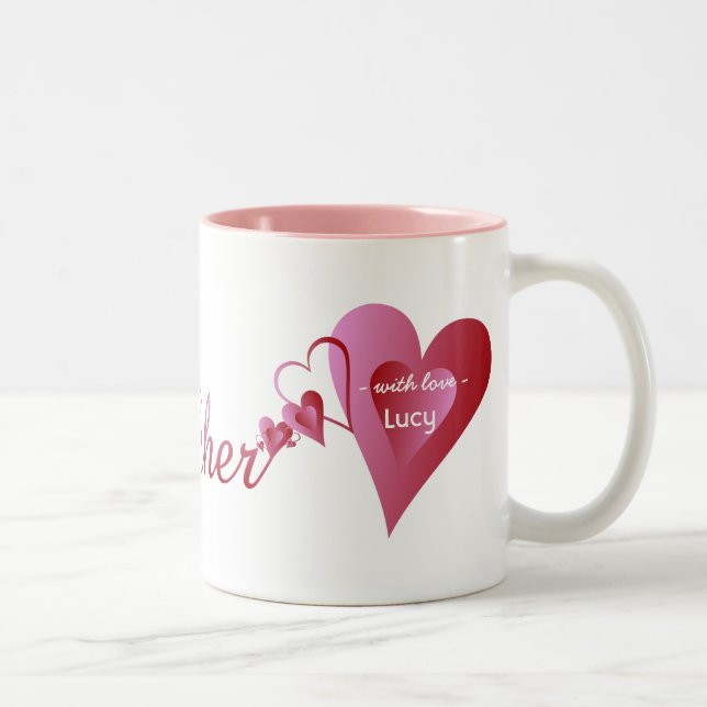 Mug de l'enseignant de la Saint-Valentin (Droit)