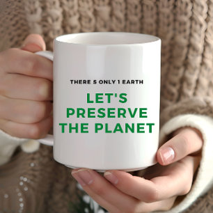 Mug De l'environnement sensibilisation au changement c