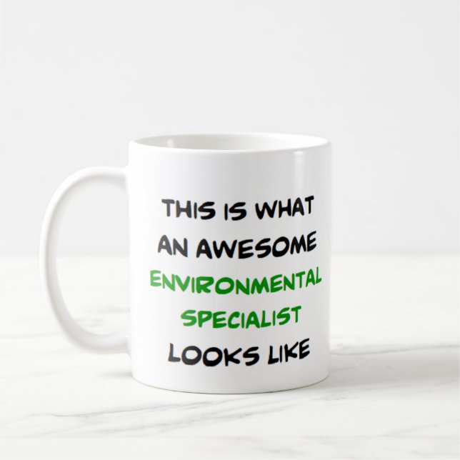 Mug de l'environnement spécialiste, génial (Gauche)