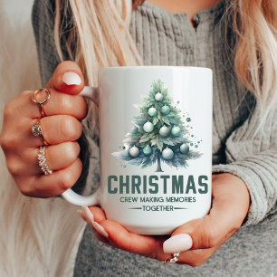 Mug de l'équipe de Noël à l'aquarelle pour collègu