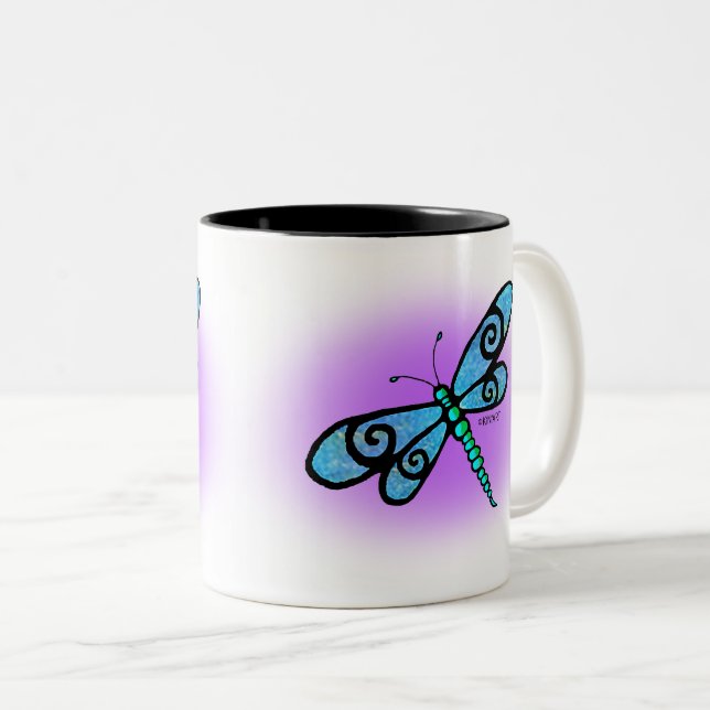 Mug de libellules KiniArt (Devant droit)