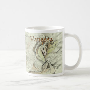 Mug de licorne esquissée