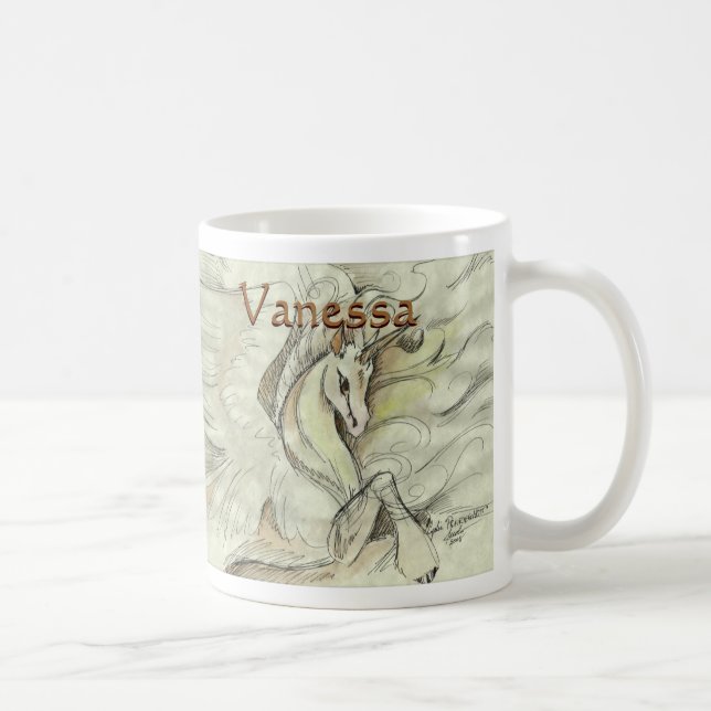 Mug de licorne esquissée (Droite)