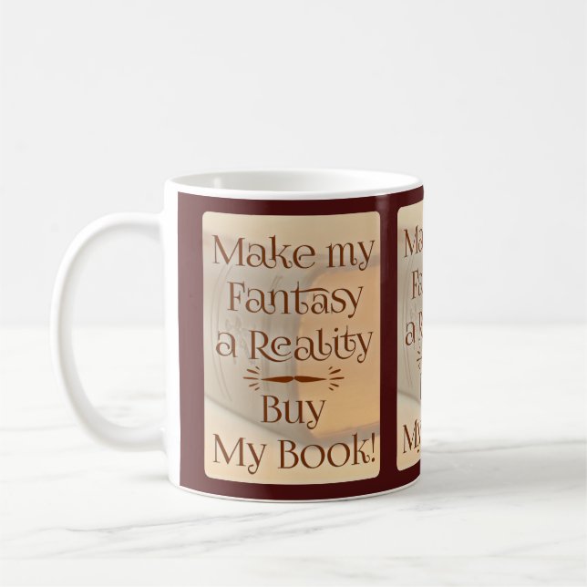 Mug De l'Imaginaire à la réalité Citation de l'auteur (Gauche)