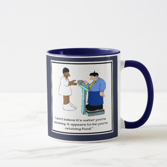 Mug de l'infirmière amusante - Comique du poids (Droite)