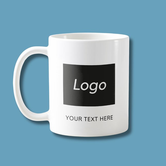 Mug de logo de l'entreprise (Small business, professional branded logo coffee mug )