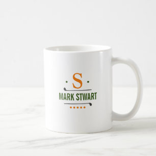 Mug de logo monogramme personnalisé avec nom
