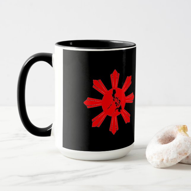 Mug de logo philippin (Avec donut)