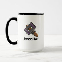 Mug de logo Pixel Hammer personnalisé - Texte modi