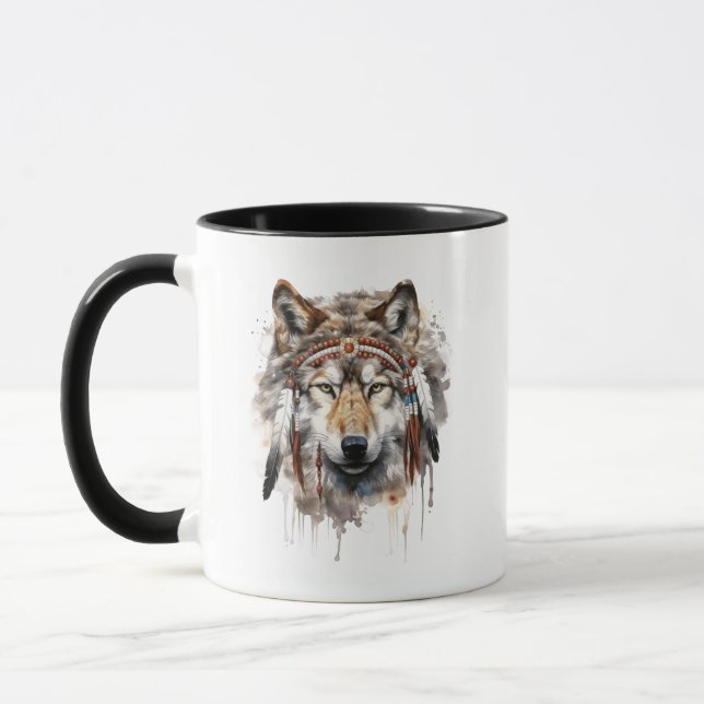 Mug de loup de la tribu Boho (Gauche)
