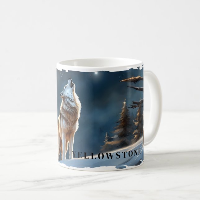 Mug de loup de Yellowstone (Devant droit)