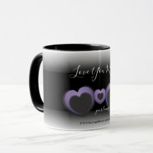 ❤ de lt PURPLE "amour vous personnaliser de coeur