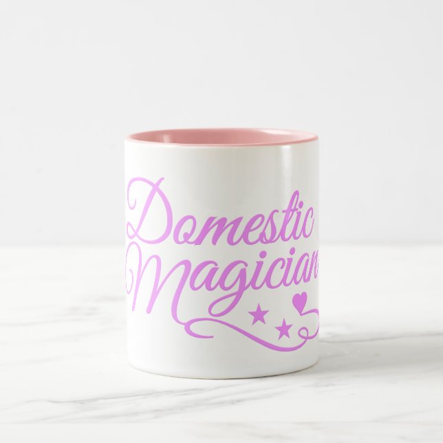 Mug de Magicien domestique - choisir style, couleu (Centre)