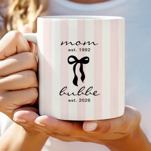 Mug de Maman à Bubbe avec un nœud (Créateur téléchargé)