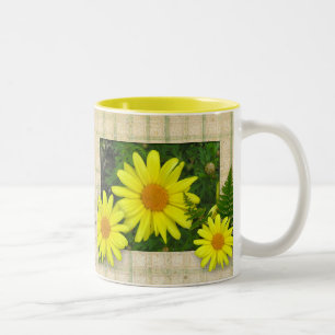 Mug de marguerites jaunes