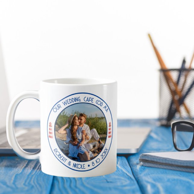 Mug de mariage de style Cape Cod (Créateur téléchargé)