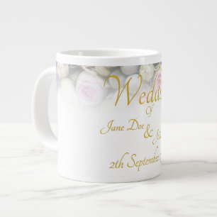 Mug de mariage - Mariée avec un bouquet de mariage