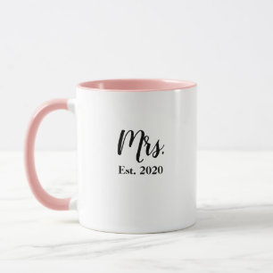 Mug de mariage Mme Bride Établie 2020