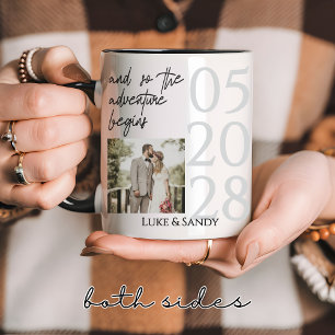 Mug de mariage personnalisé pour couples, Cadeau p