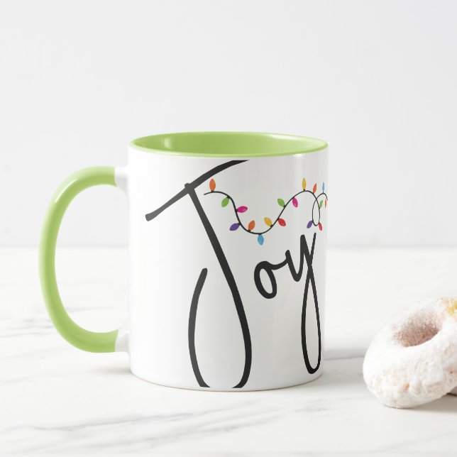 Mug de marque personnalisée de la fête de Noël (Avec donut)