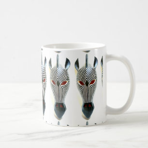 mug de masque zèbre africain