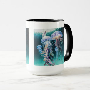 Mug de méduses Combo, 15 oz