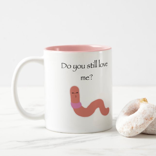 Mug de mème de ver (Avec donut)