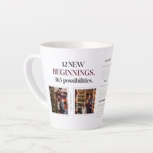 Mug de mémoire Calendrier personnalisé 2025 contem