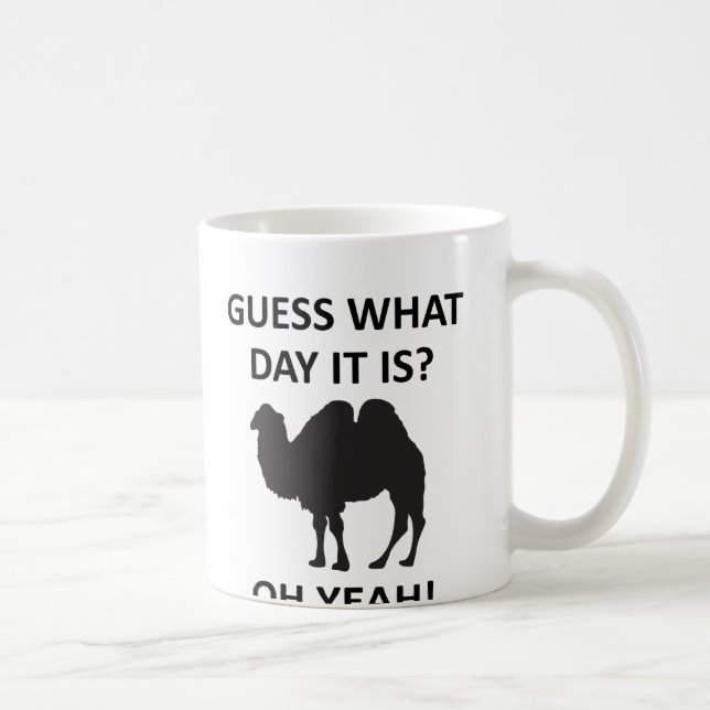 Mug de mercredi drôle avec chameau Hump Day (Droite)