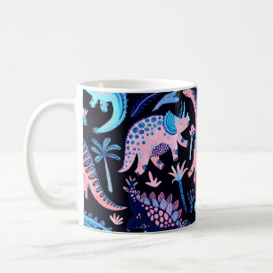 Mug De mignons dinosaures caricaturaux motif sans cout