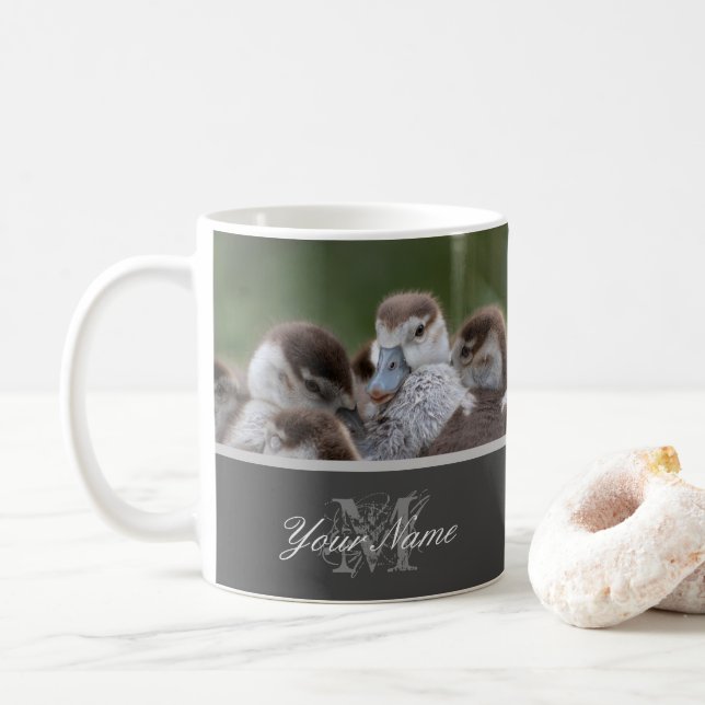 Mug De mignons petits oisons se serrant les uns contre (Avec donut)