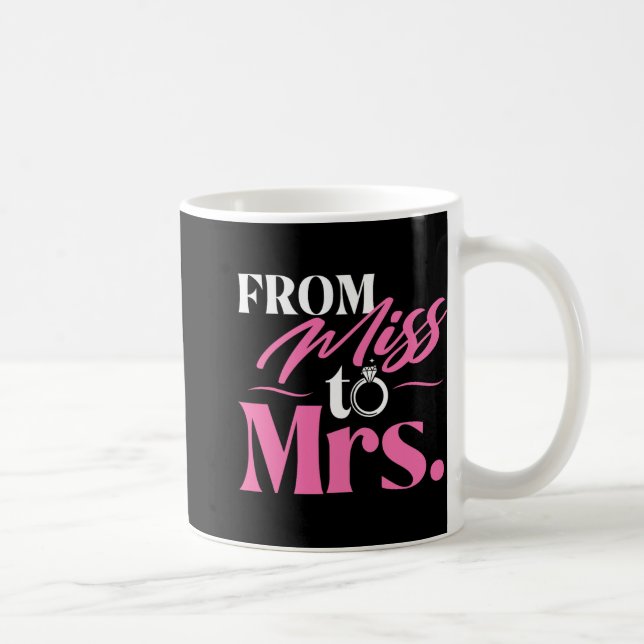 Mug De Miss À Mme - Mariée Mariée Bachelorette Part (Droite)