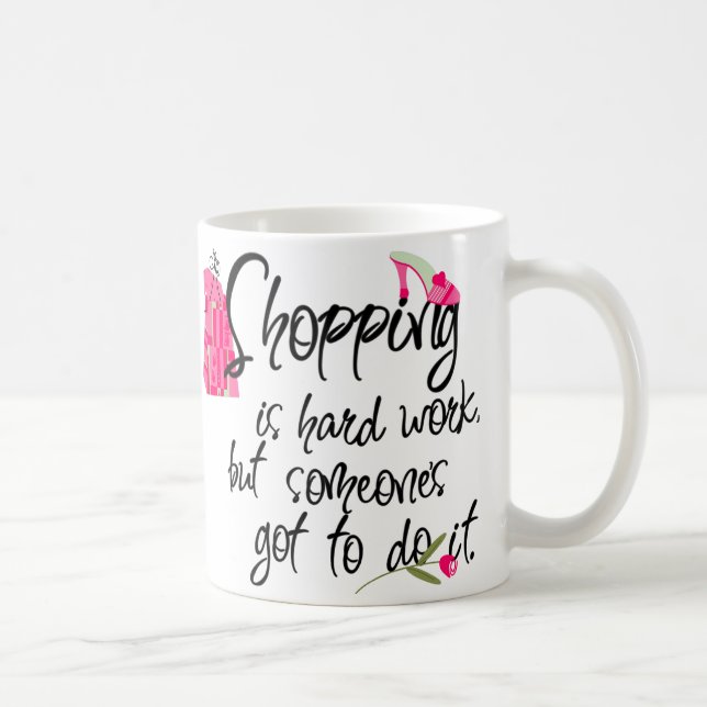 Mug de mode rose foncé (Droite)