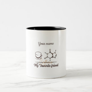 Mug de molécule de caféine personnalisable pour ph
