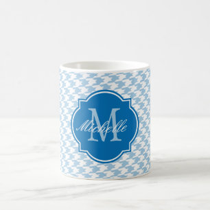 Mug de monogramme bleu Placid