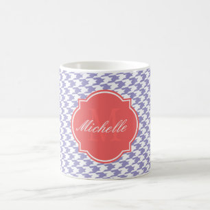 Mug de monogramme de violet Tulip