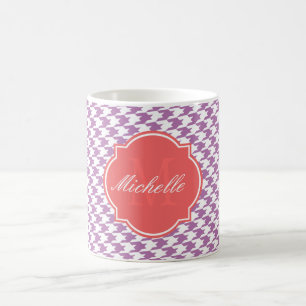 Mug de monogramme rayonnant de l'orchidée
