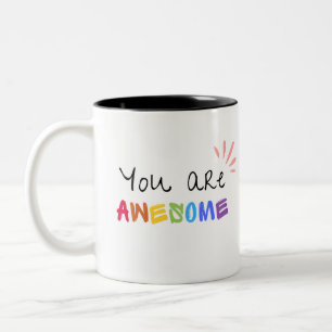 Mug De Mots Positifs Multicolor Vibrant