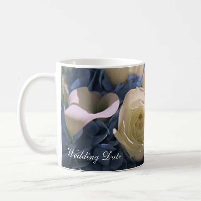 Mug de noces de rêve bleu (Gauche)