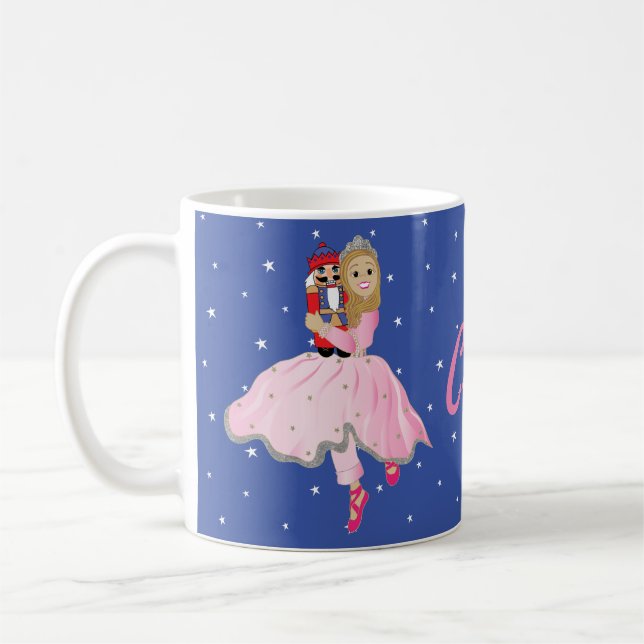 Mug de Noël 11 oz. Étoiles Ballerina Nutcracker (Gauche)