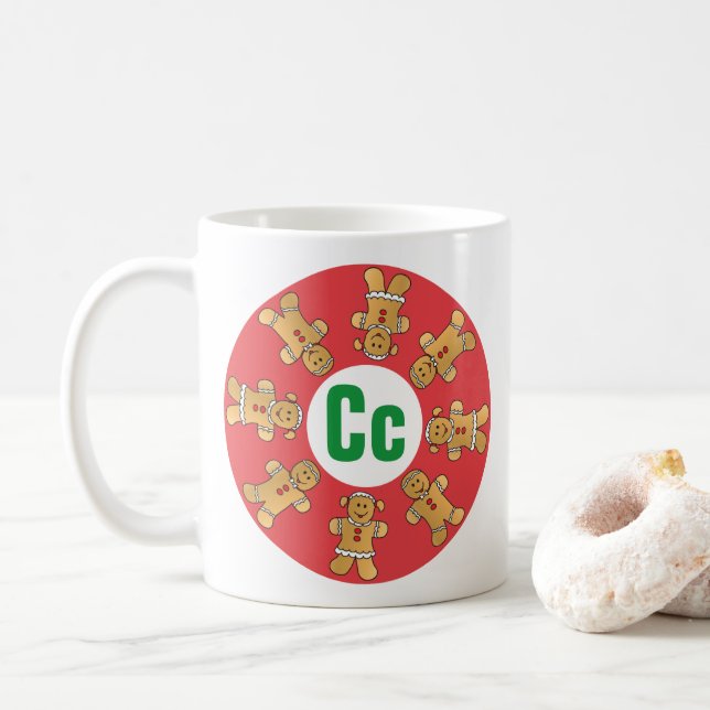 Mug de Noël 11 oz. "Mug de pain d'épices" (Avec donut)