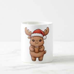 Mug de Noël au cacao chaud avec un chapeau de Père