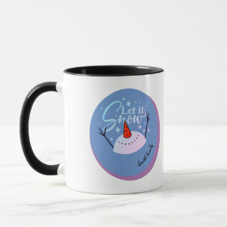Mug de Noël avec bonhomme de neige gai