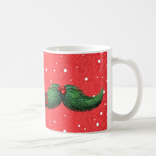 Mug de Noël avec Moustache et Joyeux Noël (Droite)