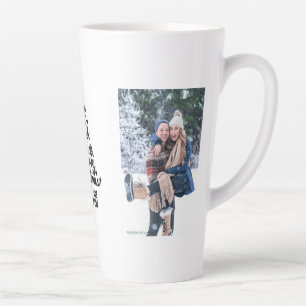 Mug de Noël avec photo de couple personnalisée