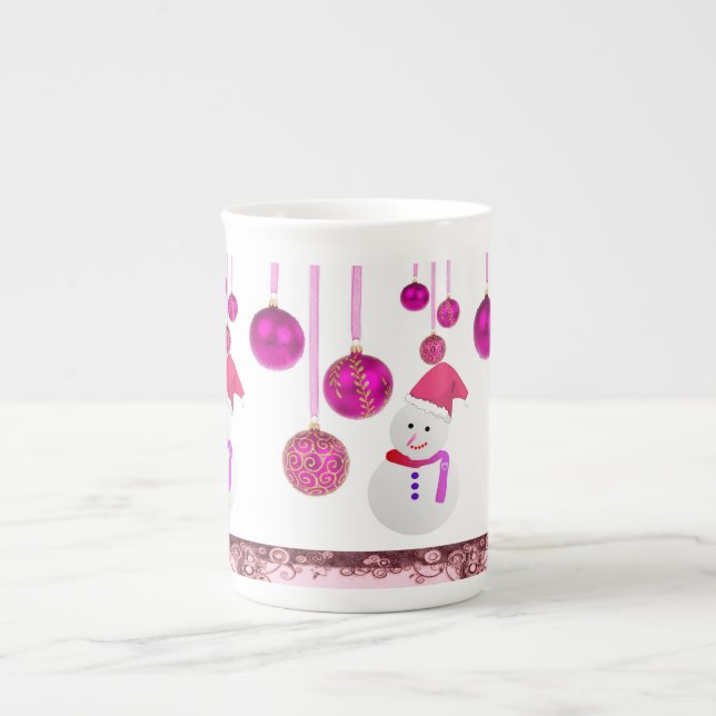 Mug de Noël Bonhomme de Neige (Devant)